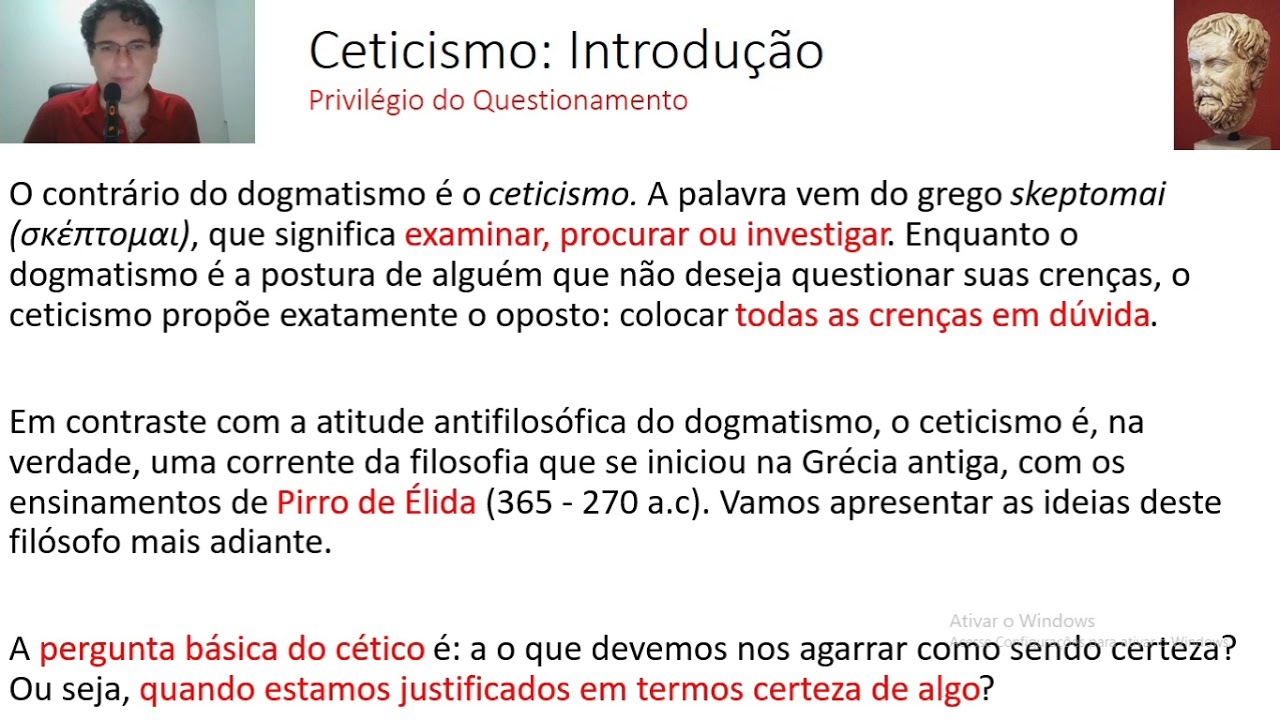 Ceticismo e Dogmatismo