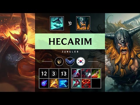 Hecarim Jungle vs Olaf - KR Diamond Patch 25.17