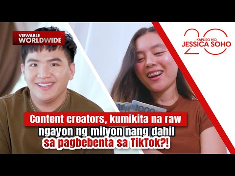 Content creators, kumikita raw ng milyon dahil sa pagbebenta sa TikTok?! | Kapuso Mo, Jessica Soho