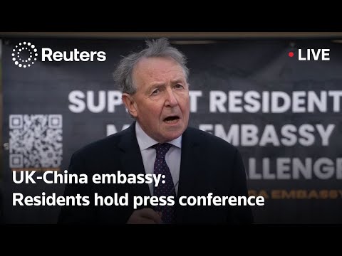 LIVE: Residents hold press conference after UK China embassy announcement