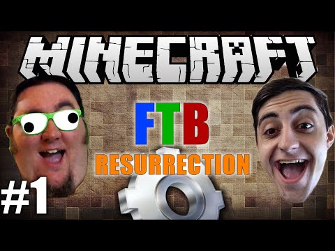 Minecraft FTB Resurrection! With Bacon Donut And Giant Waffle!