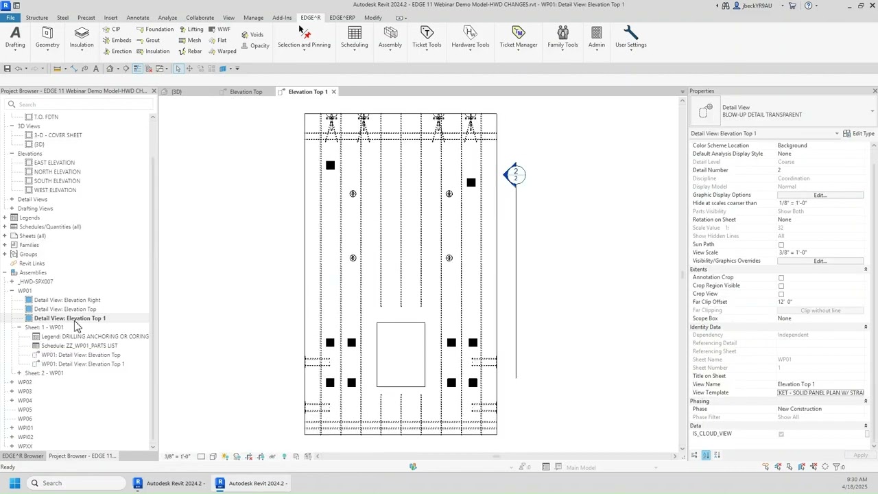 Make Shop Tickets for Precast Projects in Seconds with EDGE Ticket Tools