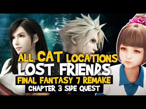 FINAL FANTASY 7 REMAKE Lost Friends (Cat Locations) [FF7 REMAKE Side Quests]