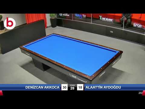 DENİZCAN AKKOCA & ALAATTİN AYDOĞDU Bilardo Maçı - 2022 1.LİG PLAY-OFF-1.TUR