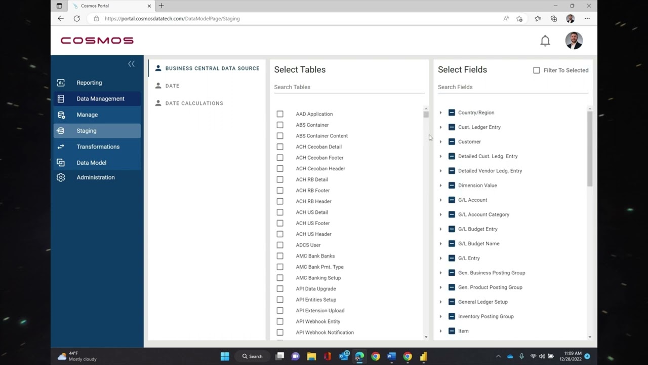 Cosmos Data Management Overview