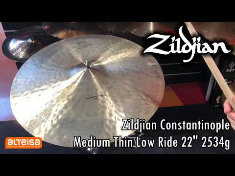 Zildjian Constantinople Medium Thin Low Ride 22" 2534g Sound Test — Alteisa Sonido