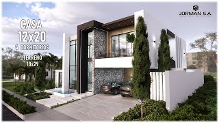 Simple House Design with 4 Bedrooms | 12x20m 2 Storey
