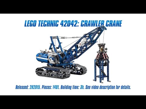 Vidéo LEGO Technic 42042 : La grue sur chenilles