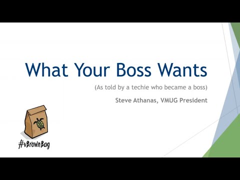 What Your Boss Wants: Steve Athanas. Career and Leadership Series