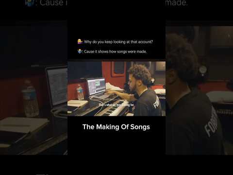 J Cole creating an instrumental. Music, beats, songs. #jcole #songs #instrumental #beats #music