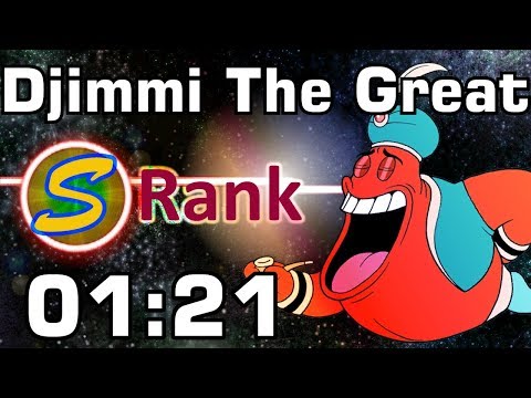 [Former Record] Cuphead - Djimmi The Great in 01:21 【 S rank, Expert, No Damage 】