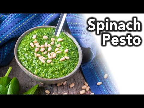 This Easy Spinach Pesto Recipe Will Blow Your Mind! - Hungry Healthy Happy