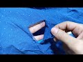 Learn by yourself how to fix a hole in your shirt invisibly / homemade repair