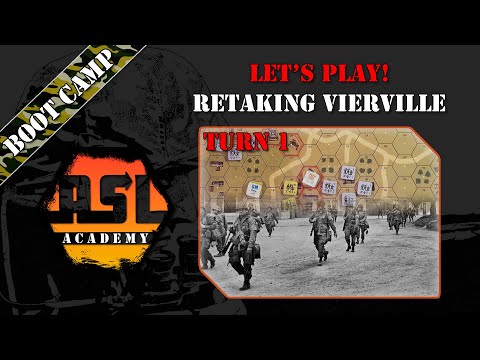 Advanced Squad Leader Tutorial # 18 - Lets Play! Retaking Vierville, Turn 1