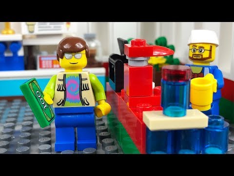 LEGO City Service Station Fail STOP MOTION LEGO City Sets Brick Film | LEGO City | By Billy Bricks Video