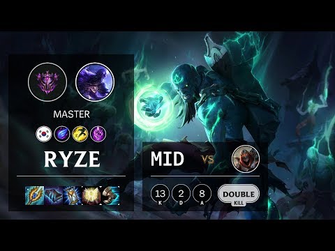 Ryze Mid vs Zed - KR Master Patch 10.11