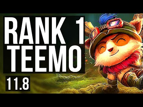 TEEMO vs JAYCE (TOP) | Rank 1 Teemo, 6 solo kills, 9/2/2 | KR Master | v11.8