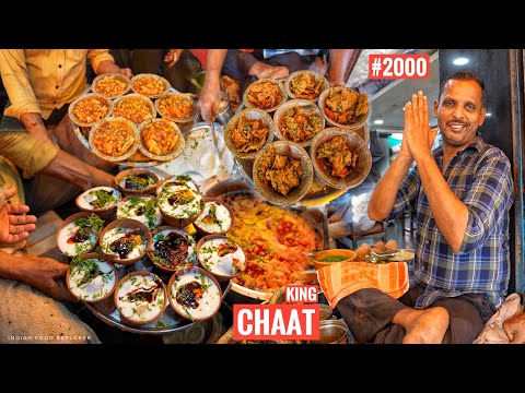 2.000 pessoas comem todos os dias | Kashi Chaat | O verdadeiro Chaat King da Índia | Tamatar Chaat | Comida de rua