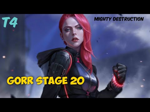 Black Widow T4 || • Gorr Stage 20 - 19% pierce || Mighty Destruction| MARVEL Future Fight