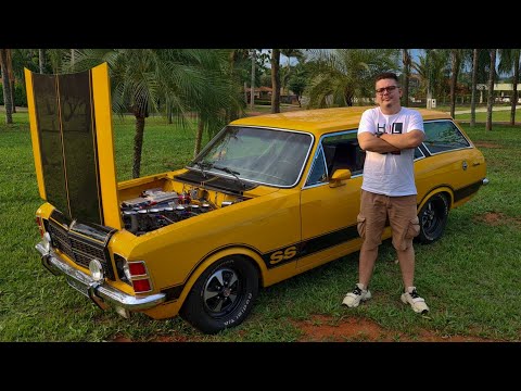 ⚠️ CHEVROLET CARAVAN SS 1979 NA COR AMARELO CANDEIA | 394Cv no motor GM 250 4.1L 06Cil  ASPIRADA!
