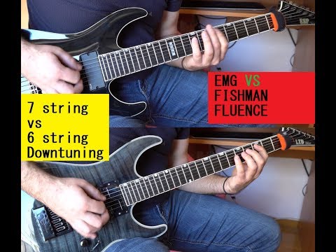 EMG 707 vs FISHMAN FLUENCE MODERN - ESP HORIZON NT7 - LTD MH1000ET - METAL
