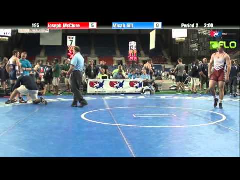 Junior 195 - Joseph McClure (Georgia) vs. Micah Gill (Utah)