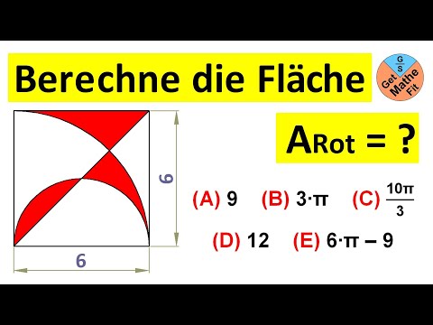 Berechne die rote Fläche | Mathe Rätsel Geometrie | Känguru der Mathematik 2024 | 11-13 Klassenstufe