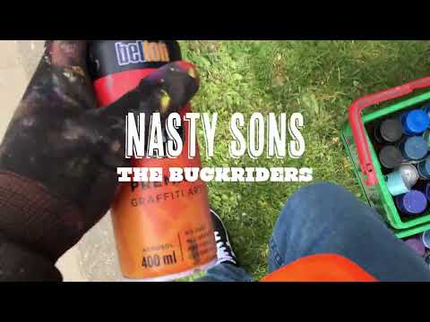 Nasty Sons - Buckriders wall