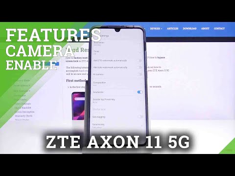 How to Turn On Camera Leveler in ZTE Axon 11 5G – Camera Leveler Feature