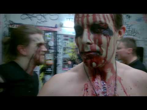 Moonsorrow stage Makeup. 11/03/2017 Helsinki Virgin Oil Co.