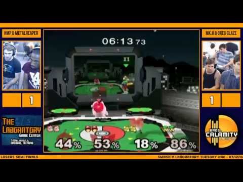 S@LT #40 | HMP & MetalReaper vs Greg Glaze & Mk.II - Losers Semi Finals - SSBM