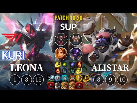 T1 Kuri Leona vs Alistar Sup - KR Patch 10.20