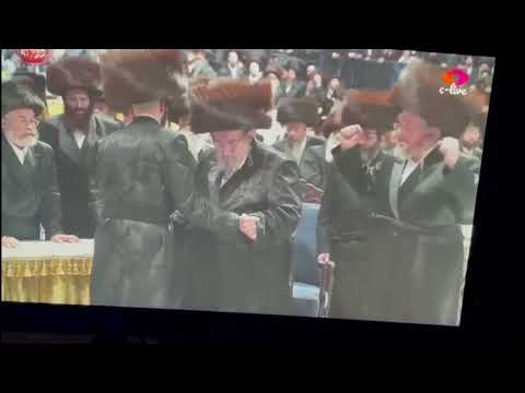 Belzer Rebbe Dances Mitzvah Tantz