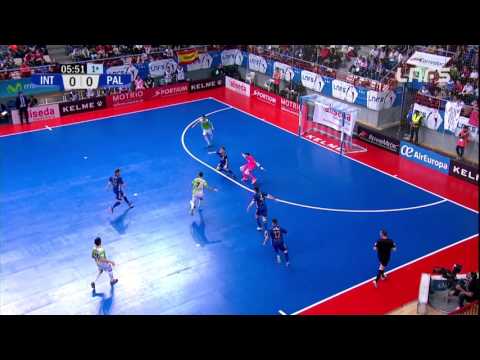 Paradas Jesús Herrero en el Movistar Inter - Palma Futsal. 1Div, J22