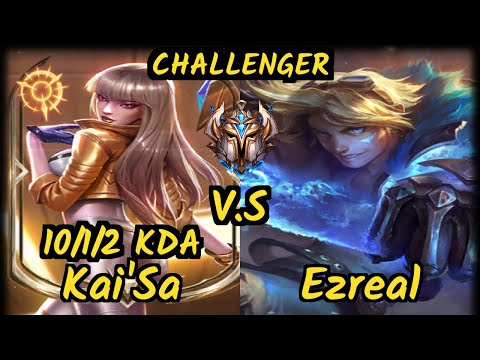 Sacy (KAI'SA) vs EZREAL - 10/1/2 KDA BOTTOM ADC CHALLENGER GAMEPLAY - BR