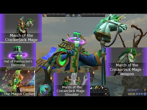 Rubick Mix Set The Magus Cypher / Hat of Fantoccini's Dilemma / Crackerjack Mage