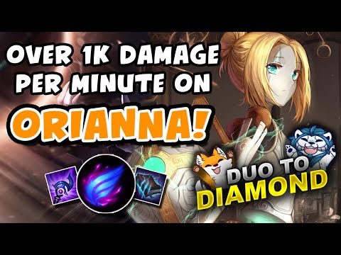 OVER 1K DAMAGE PER MINUTE ON ORIANNA! DUO TO DIAMOND - VICKSY | League of Legends