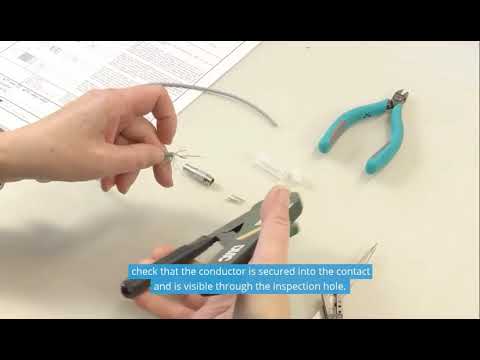 How do you crimp a Lemo connector?