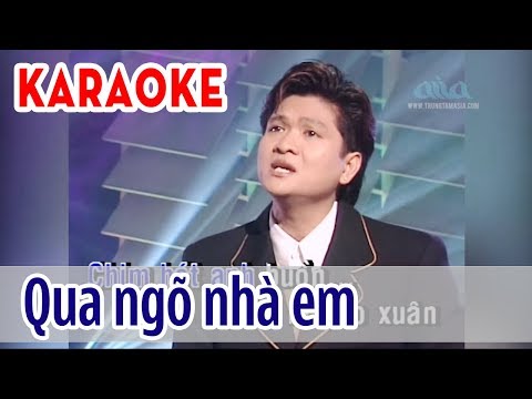 [ KARAOKE] Qua Ngõ Nhà Em - Mạnh Đình | Asia Karaoke Beat Chuẩn