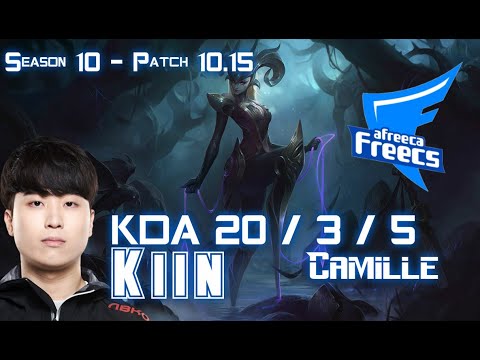 AFs Kiin CAMILLE vs FIORA Mid - Patch 10.15 KR Ranked
