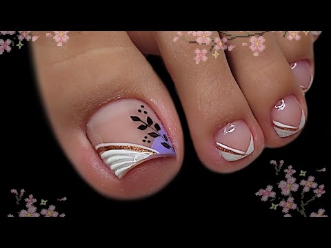Uñas de pies decoradas /uña con GEL SEMIPERMANENTE
