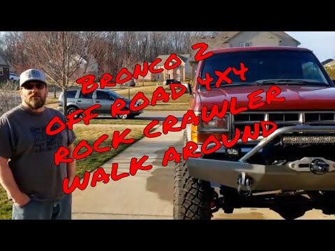 SWEET Solid Axle Swapped Off Road 4X4 BRONCO 2 Rock Crawler Build. FULL Walk Around