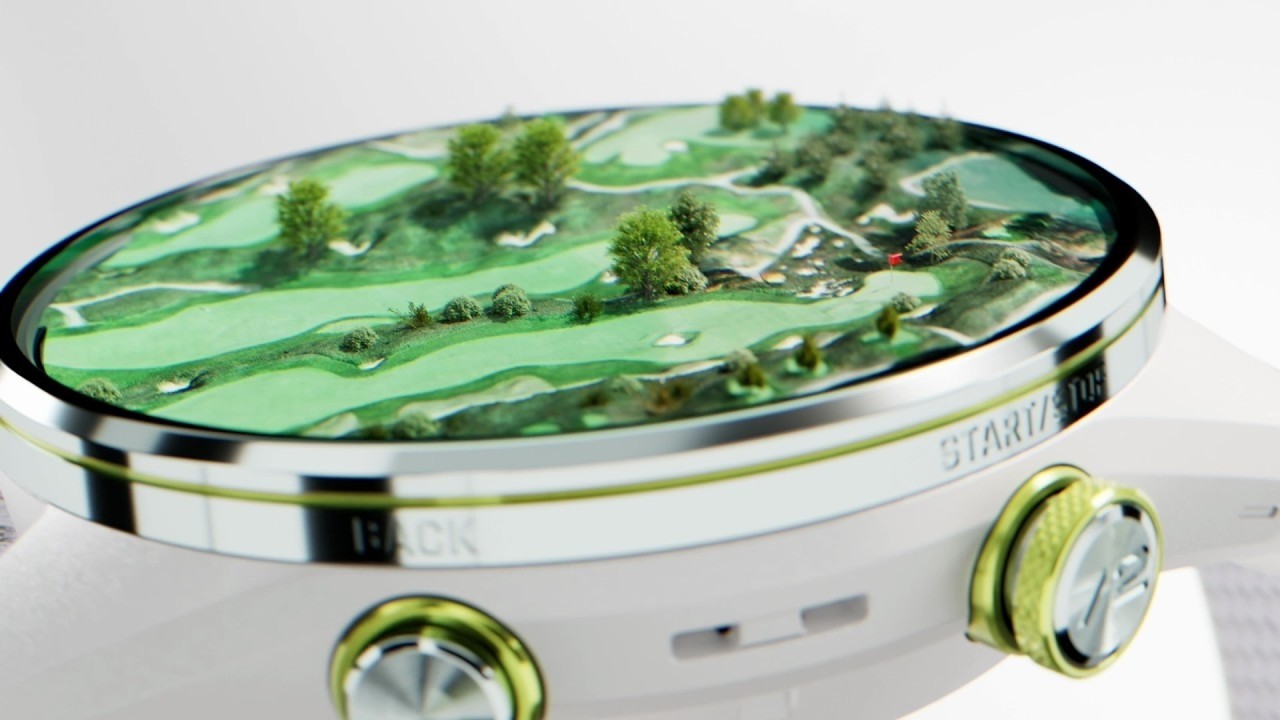 Miniaturka wideo prezentującego funkcja smartwatcha golfowego Garmin Approach S72