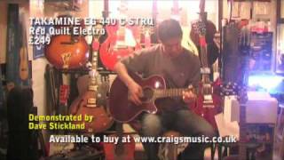 Video thumbnail for TAKAMINE EG 440 C STRQ Red Quilt Electro £249 by lcdadvert