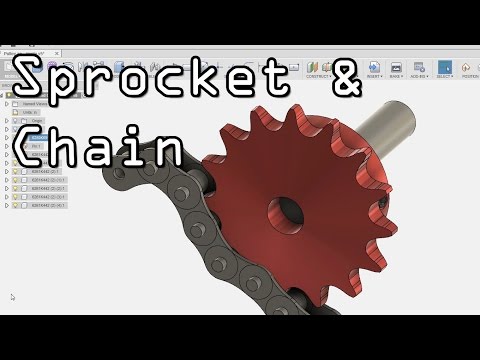 Fusion 360 Sprocket & Chain! Fusion Friday #23