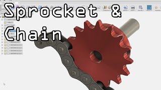 Fusion 360 Sprocket & Chain! Fusion Friday #23
