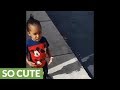 2 Year Old Gets Scared After Discovering Her Own Shadow