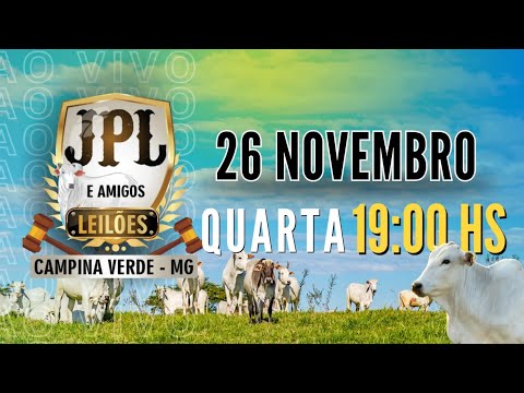 JPL e Amigos Leilões  Campina Verde MG - 26 de Novembro 2025