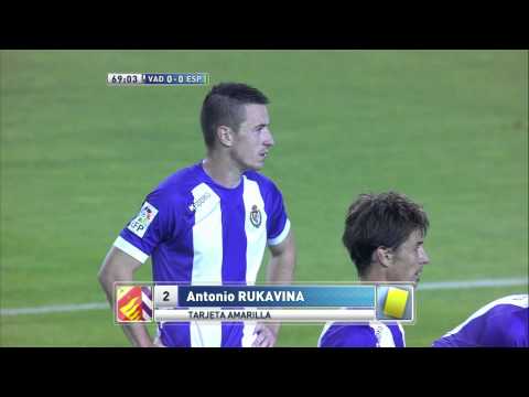 Gol de Verdú de penalti (0-1) en el Real Valladolid - RCD Espanyol