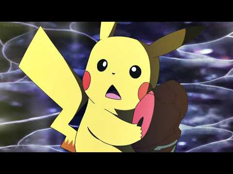 Pokemon Sun & Moon - Ash & Pikachu one hits Nihilego/Uturoid (Super Full-Force 10,000,000 Volts)